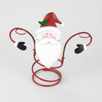 Metal Christmas Figurine Bottle Holder, Table Decoration for Wine Bottles