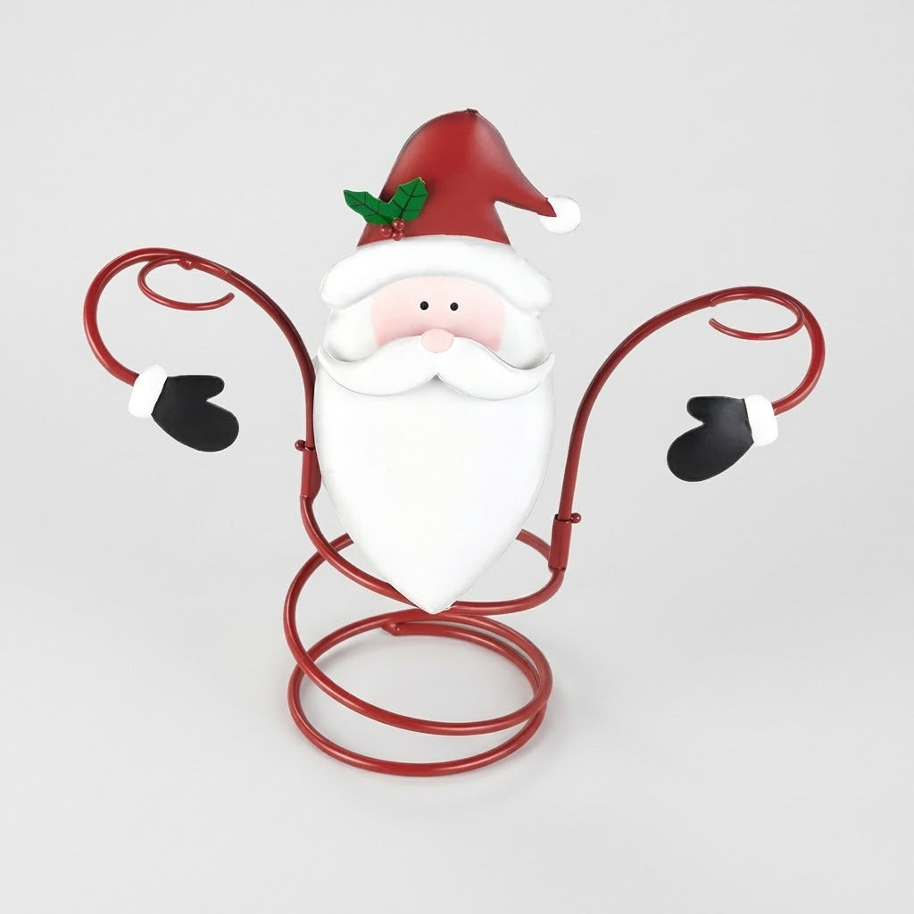 Metal Christmas Figurine Bottle Holder, Table Decoration for Wine Bottles