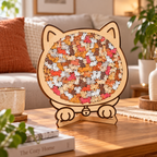 Katzenpuzzle Holz 135 Teile – Ungewöhnliche Formteile