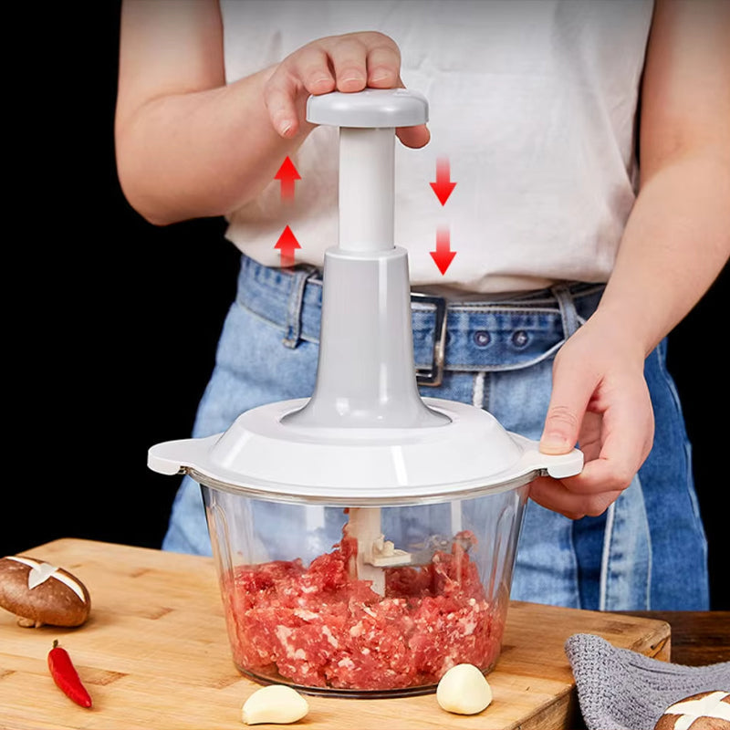 Manual chopper without power – stainless steel blades
