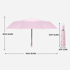 Compact umbrella with 360° rotating handle