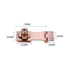 Door lock with hinge bolt and 2 keys