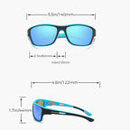 Polarisierte Sportsonnenbrille mit flexiblem Rahmen