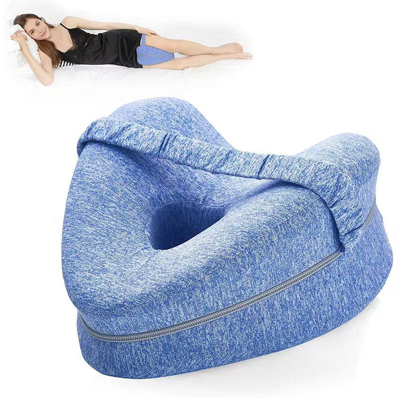 Kniekissen Memory Foam mit Gurt – Ergonomisch für Seitenschläfer