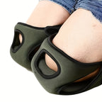 Ergonomic garden knee pads with adjustable straps