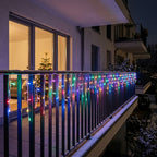 LED Eisregen-Lichterkette 10 m mit 8 Leuchtmodi, IP55