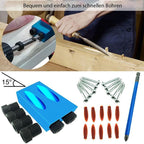 Angle Drill Positioner 15° for Precise Wood Joints