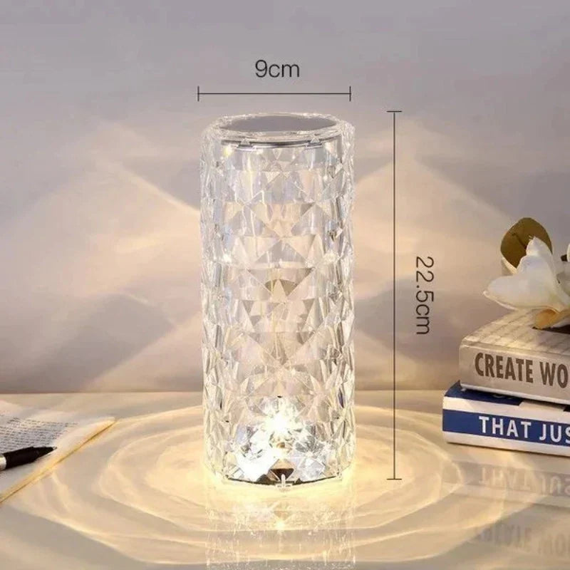 LED-Kristalllampe mit Fernbedienung – 16 Farben, Touch-Sensor