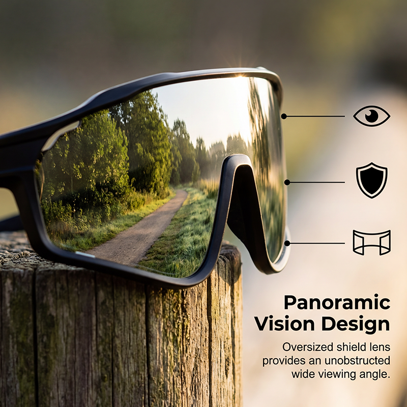 Sport-Sonnenbrille mit adaptiven Gläsern