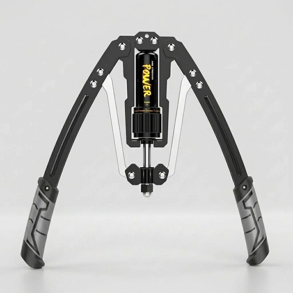 Hydraulic arm trainer with adjustable resistance - chest & forearm trainer
