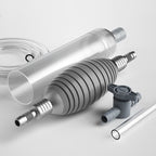 Aquarium Siphon mit Durchflussregelung und Fischnetz