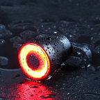 Bicycle rear light with intelligent brake sensor