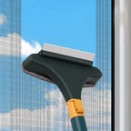 Fensterreinigungsbürste 2-in-1 mit Gummiabzieher