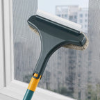 Fensterreinigungsbürste 2-in-1 mit Gummiabzieher