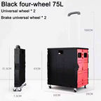 Foldable transport trolley with stair wheels