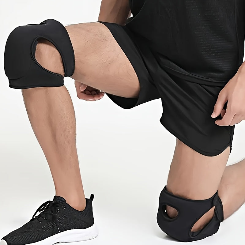 Ergonomic garden knee pads with adjustable straps