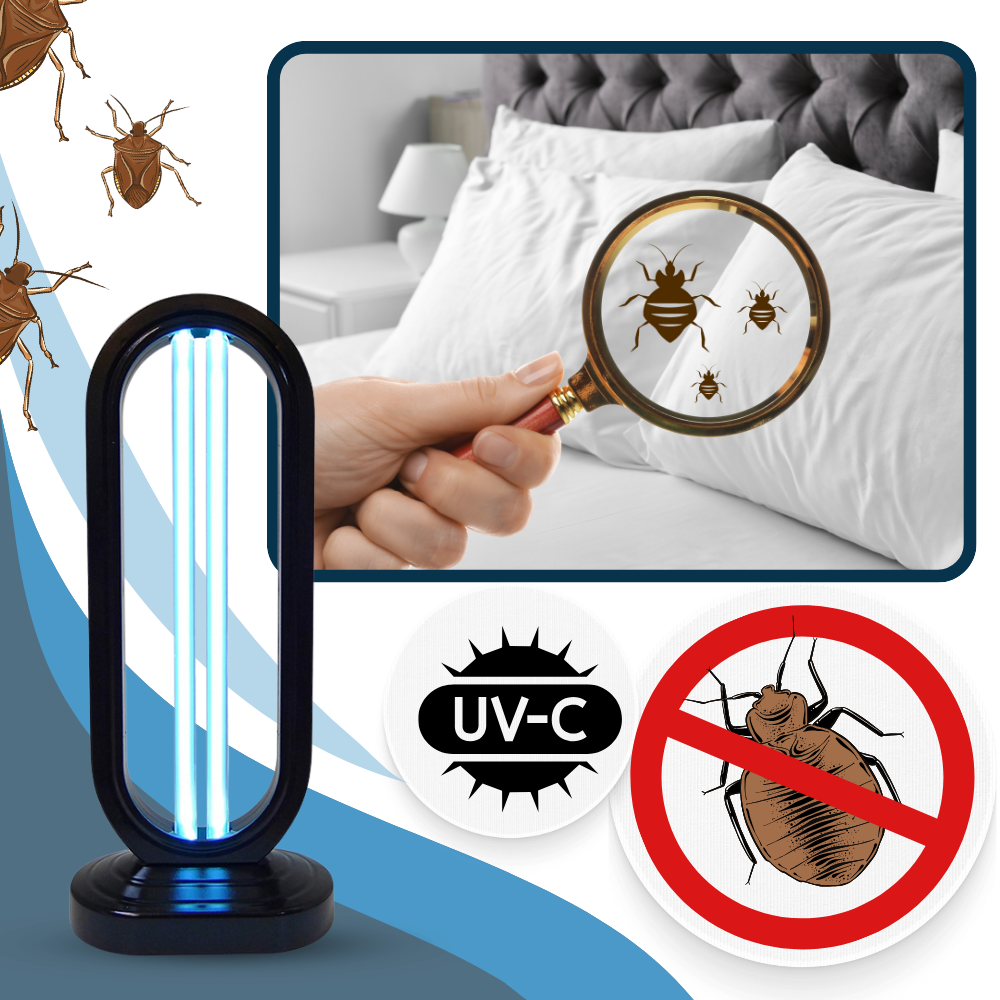 UV-C Desinfektionslampe gegen Bettwanzen und Bakterien