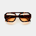 Hexagonal Sunglasses with Gradient Lenses