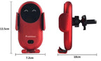 Wireless car charger with automatic phone holder