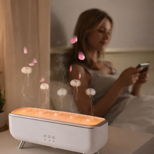 Aroma Diffuser with Jellyfish Mist Effect and LED Light