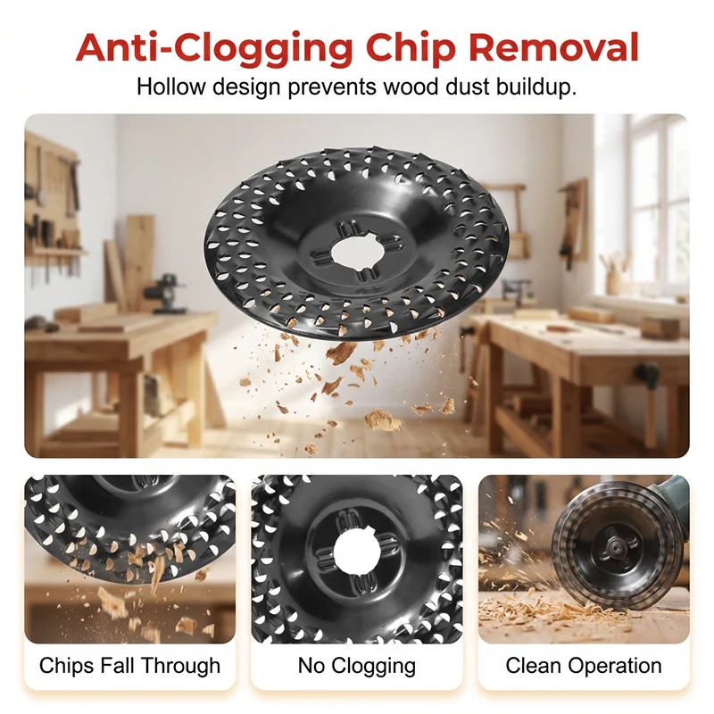 Wood grinding disc 125 mm for angle grinder