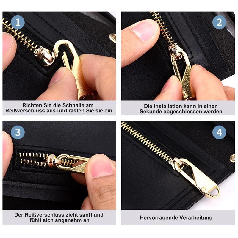 Metal Zipper Pull Universal - Set of 10
