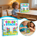 Farben-Stapelspiel für schnelles Denken und Reaktion