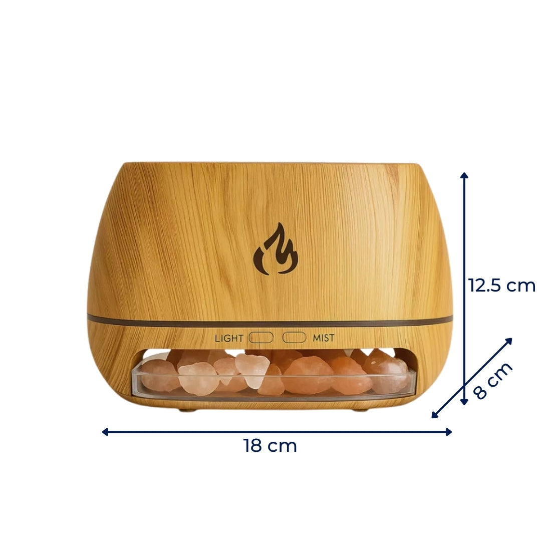 Humidifier with Salt Stones – LED Lighting and Ultrasonic