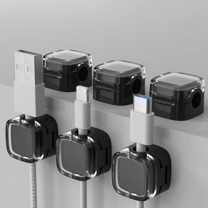 Magnetische KabelclipsOrdnung für Schreibtisch und Zuhause
