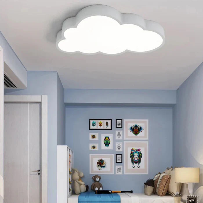 Cloud-Shaped LED Ceiling Light for Kids’ Room
