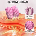 Massage roller for legs with ergonomic knobs