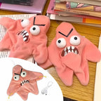 Plush Keychain with Angry Starfish Design