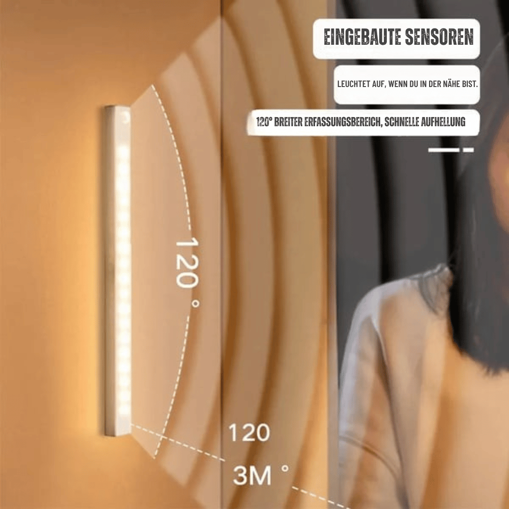 LED sensor light with motion detector – magnetic mount