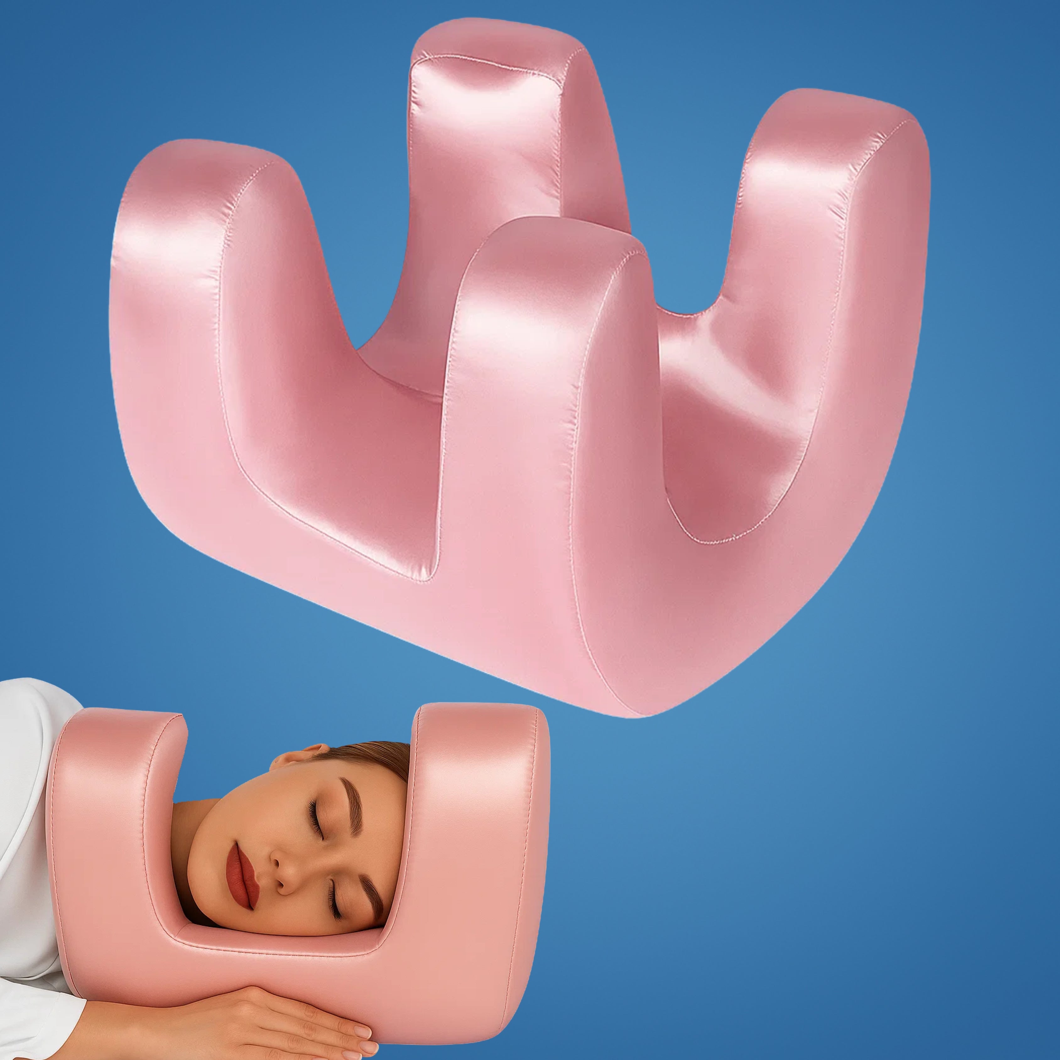 Schönheitskissen für Seitenschläfer - Anti-Falten Memory Foam