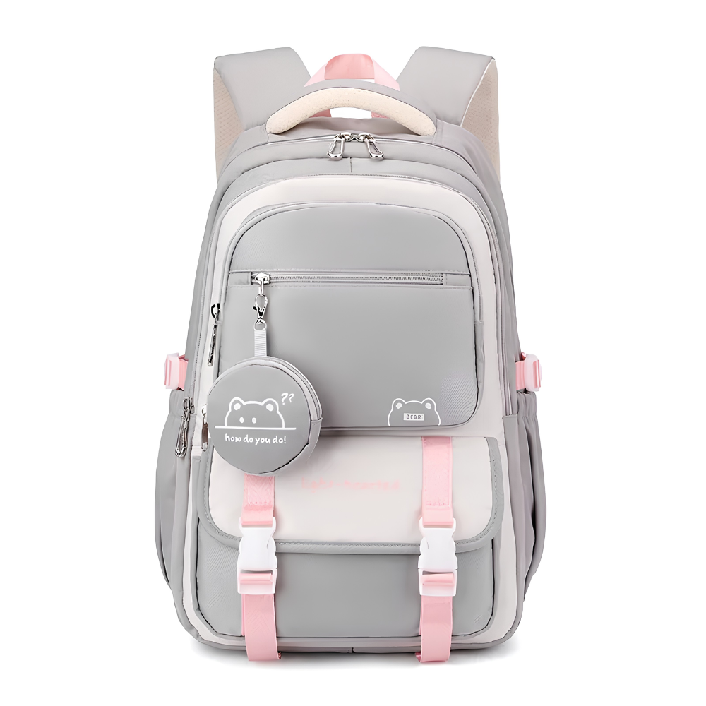 Kawaii Schulrucksack mit mehreren Fächern und Mini-Tasche