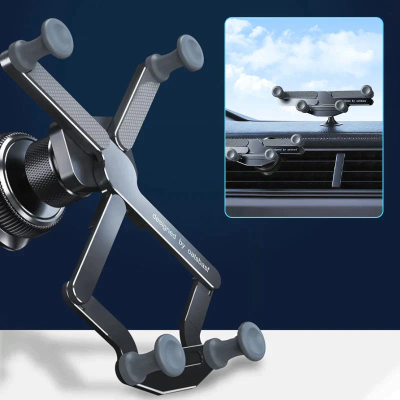 Adjustable car phone holder with air vent mount