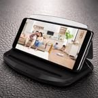 Heads-up display with wireless charging station for the car
