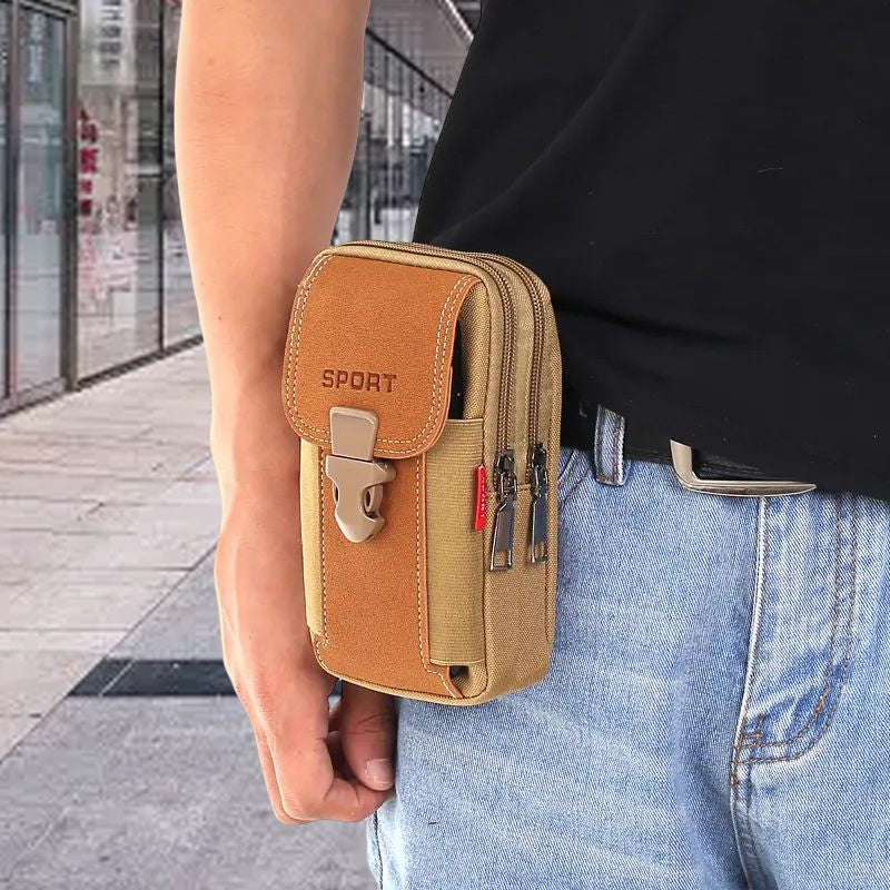 Gürteltasche Herren Canvas mit Handyfach