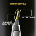 Precision trimmer with LED light – Ultra-thin for nose and ears