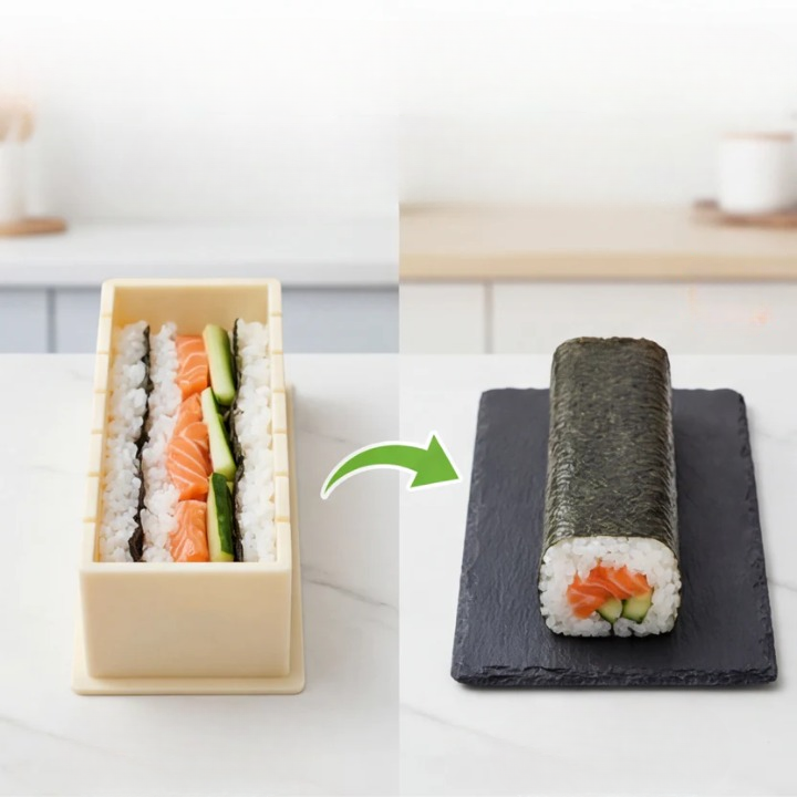 Sushi Mold Set – Even Rolls Without Rolling Technique