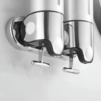 Wand-Seifenspender Edelstahl mit Sichtfenster