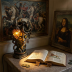 Medusa-Tischlampe mit LED-Beleuchtung