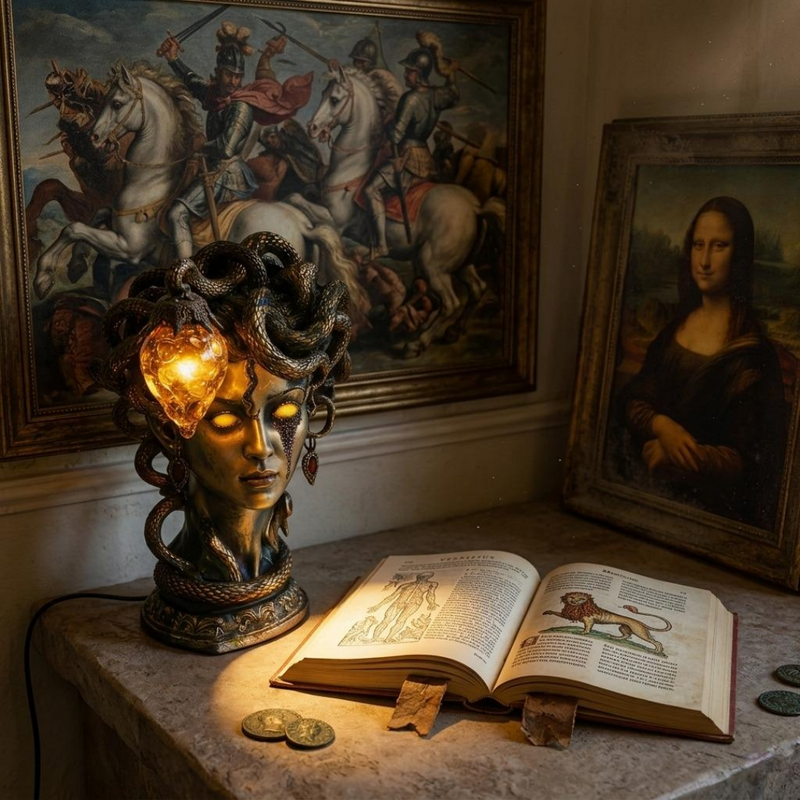 Medusa-Tischlampe mit LED-Beleuchtung