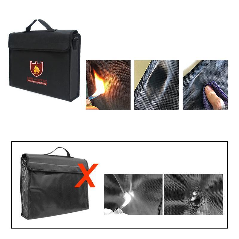 Fireproof document bag with shoulder strap cm