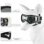 Hundehelm mit Schutzbrille – verstellbares Set