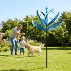 Windspiel Metall Lotus-Design