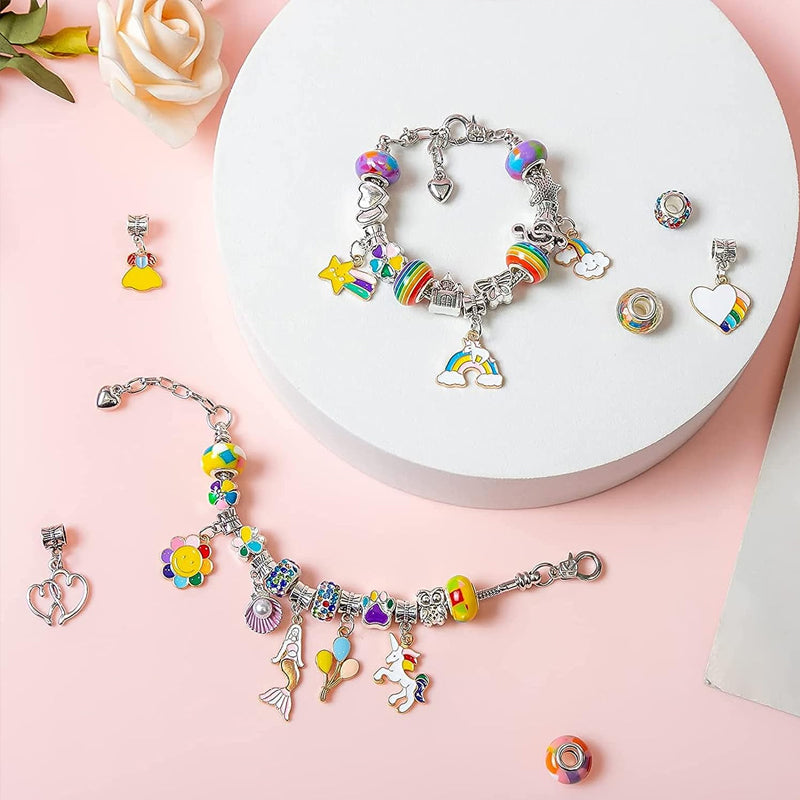 DIY Armband-Bastelset für Kinder mit Perlen und Anhängern