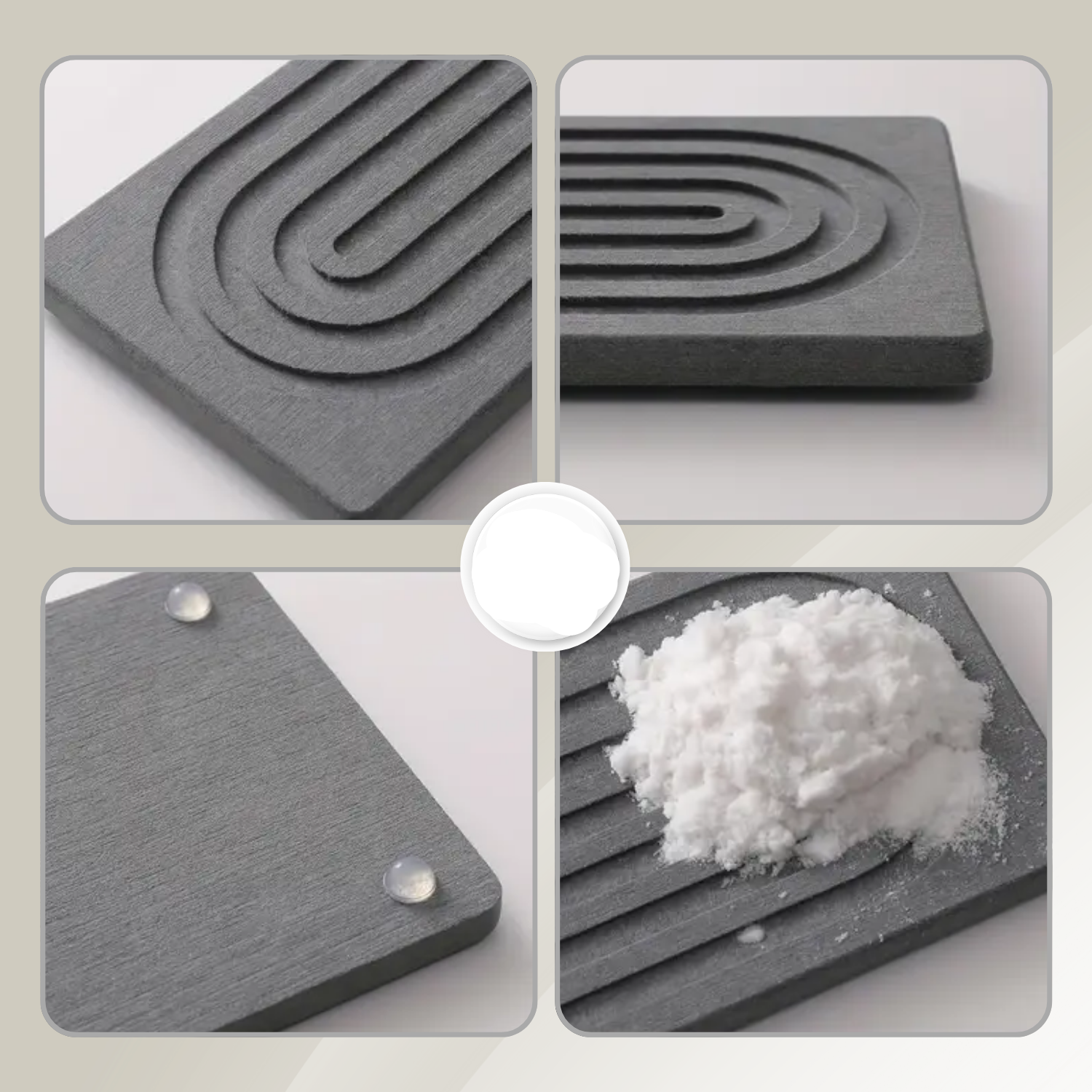 Matte made of diatomaceous earth – absorbent for kitchen and bathroom
