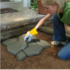 Betonweg-Schablone – Gartenwege einfach selbst gestalten