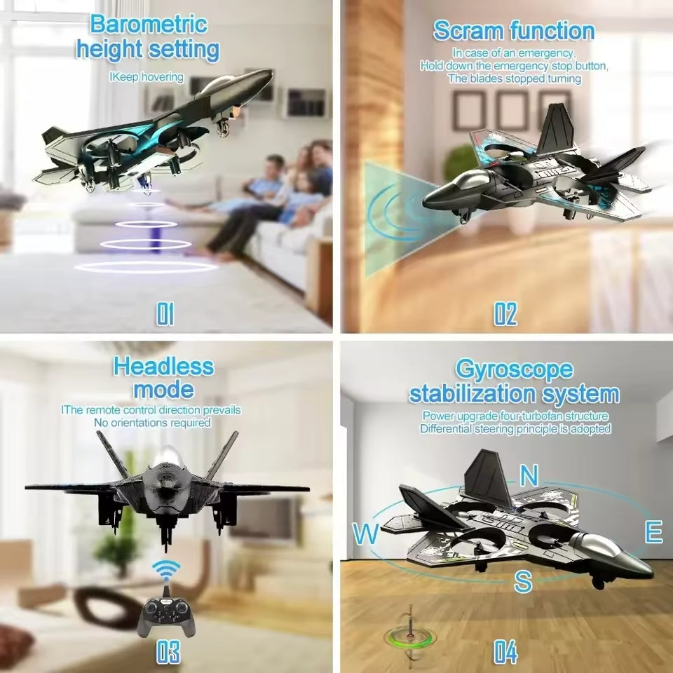 RC-Drohne mit Jet-Design und 4 Motoren